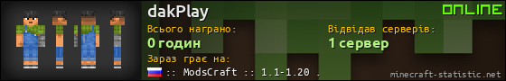 Юзербар 560x90 для dakPlay