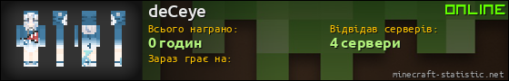 Юзербар 560x90 для deCeye