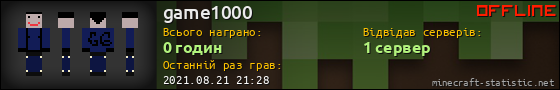 Юзербар 560x90 для game1000