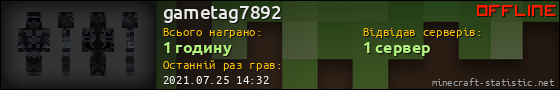 Юзербар 560x90 для gametag7892