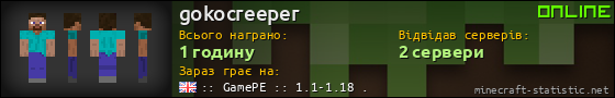 Юзербар 560x90 для gokocreeper