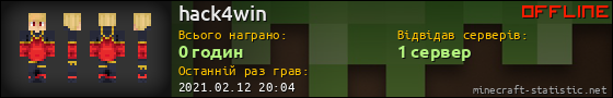 Юзербар 560x90 для hack4win