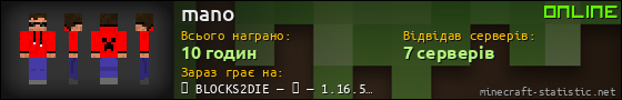 Юзербар 560x90 для mano
