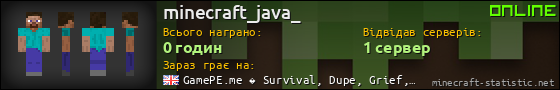 Юзербар 560x90 для minecraft_java_