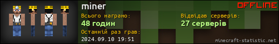 Юзербар 560x90 для miner
