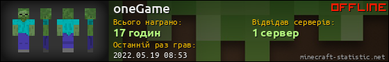 Юзербар 560x90 для oneGame