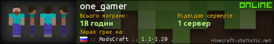 Юзербар 560x90 для one_gamer