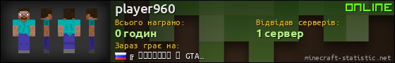 Юзербар 560x90 для player960