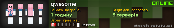 Юзербар 560x90 для qwesome