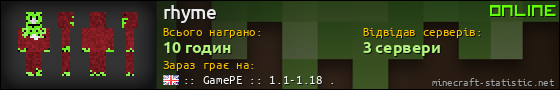 Юзербар 560x90 для rhyme