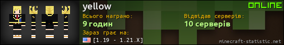 Юзербар 560x90 для yellow