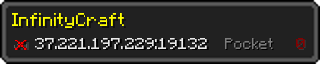 Userbar 320x64 in Minecraft-Stil für den Server 37.221.197.229:19132