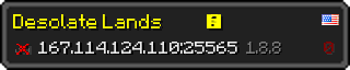 Userbar 320x64 in Minecraft-Stil für den Server 167.114.124.110:25565