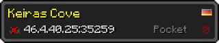 Userbar 320x64 in minecraft style for 46.4.40.25:35259