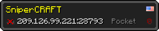 Userbar 320x64 in minecraft style for 209.126.99.221:28793