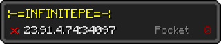 Userbar 320x64 in Minecraft-Stil für den Server 23.91.4.74:34097