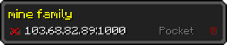 Userbar 320x64 in minecraft style for 103.68.82.89:1000