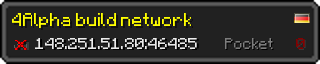 Userbar 320x64 in Minecraft-Stil für den Server 148.251.51.80:46485