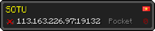 Userbar 320x64 in Minecraft-Stil für den Server 113.163.226.97:19132