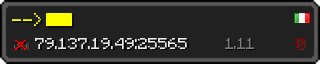 Userbar 320x64 in minecraft style for 79.137.19.49:25565