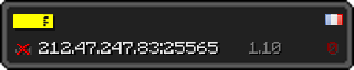 Userbar 320x64 in minecraft style for 212.47.247.83:25565