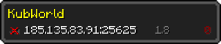 Userbar 320x64 in Minecraft-Stil für den Server 185.135.83.91:25625