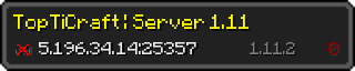 Юзербар 320x64 у стилі майнкрафт для сервера 5.196.34.14:25357