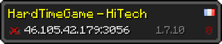 Userbar 320x64 in Minecraft-Stil für den Server 46.105.42.179:3056