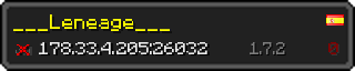 Userbar 320x64 in minecraft style for 178.33.4.205:26032