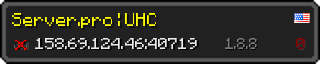 Userbar 320x64 in minecraft style for 158.69.124.46:40719