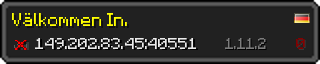 Userbar 320x64 in minecraft style for 149.202.83.45:40551