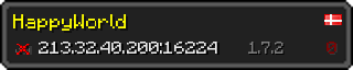 Userbar 320x64 in minecraft style for 213.32.40.200:16224