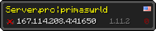 Userbar 320x64 in Minecraft-Stil für den Server 167.114.208.4:41650