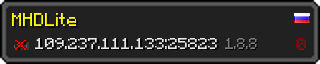 Userbar 320x64 in minecraft style for 109.237.111.133:25823