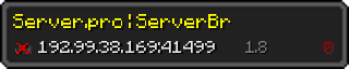 Userbar 320x64 in Minecraft-Stil für den Server 192.99.38.169:41499