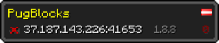 Userbar 320x64 in minecraft style for 37.187.143.226:41653