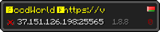 Userbar 320x64 in minecraft style for 37.151.126.198:25565