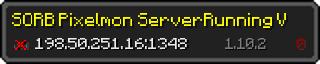 Userbar 320x64 in Minecraft-Stil für den Server 198.50.251.16:1348