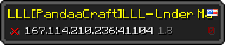Юзербар 320x64 в стиле майнкрафт для сервера 167.114.210.236:41104