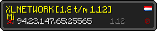 Userbar 320x64 in minecraft style for 94.23.147.65:25565