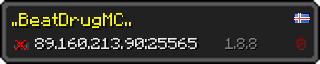 Userbar 320x64 in Minecraft-Stil für den Server 89.160.213.90:25565