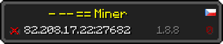 Userbar 320x64 in Minecraft-Stil für den Server 82.208.17.22:27682