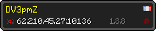 Userbar 320x64 in minecraft style for 62.210.45.27:10136