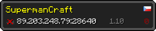 Userbar 320x64 in Minecraft-Stil für den Server 89.203.248.79:28640