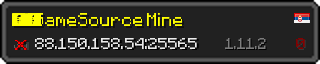 Userbar 320x64 in Minecraft-Stil für den Server 88.150.158.54:25565