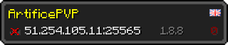 Userbar 320x64 in minecraft style for 51.254.105.11:25565