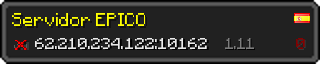 Userbar 320x64 in minecraft style for 62.210.234.122:10162