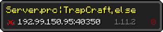 Userbar 320x64 in minecraft style for 192.99.150.95:40350