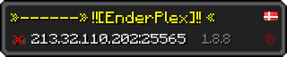 Userbar 320x64 in Minecraft-Stil für den Server 213.32.110.202:25565