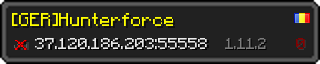 Userbar 320x64 in Minecraft-Stil für den Server 37.120.186.203:55558